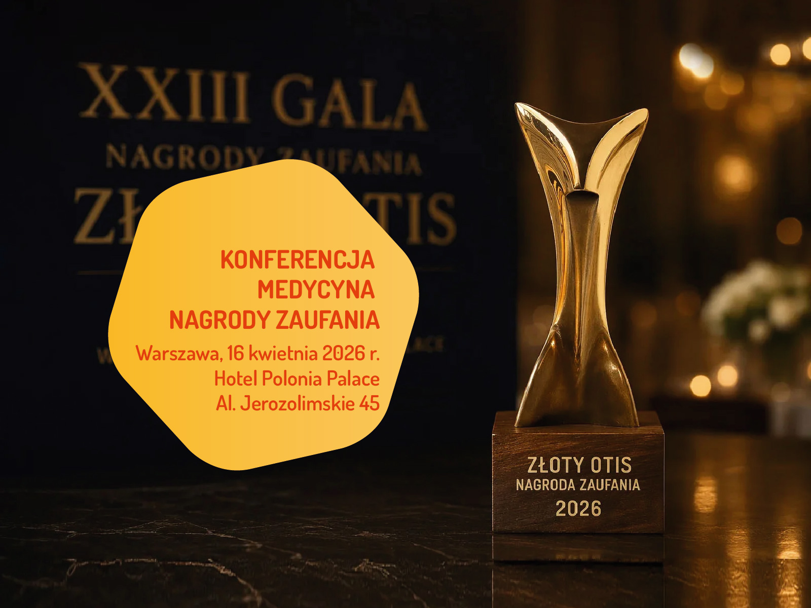 Lista laureatów XXIII Nagrody Zaufania Złoty Otis